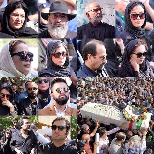 عکس های مراسم تشییع جنازه عباس کیارستمی